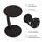 InterGo C-Shaped Round End Table with Rolling Wheels - Side Table Modern Design, Space-Saving Home Decor End Table for Living Room, Depali Coffee Table-899048647