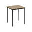 Dazzling 3 tables - tables basses et 2 tables de bout, taupe foncé, métal noir scintillant 3 pièces stratifié taupe, rétro