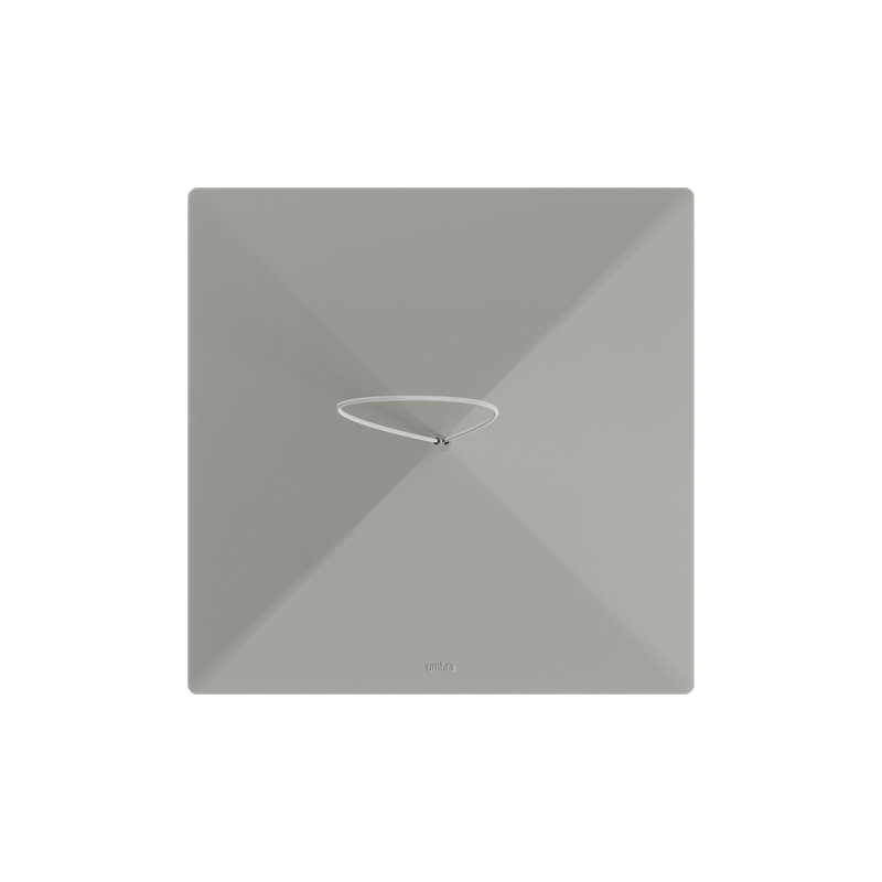 Gray Modern Hanging Bird Feeder with Steel Cable