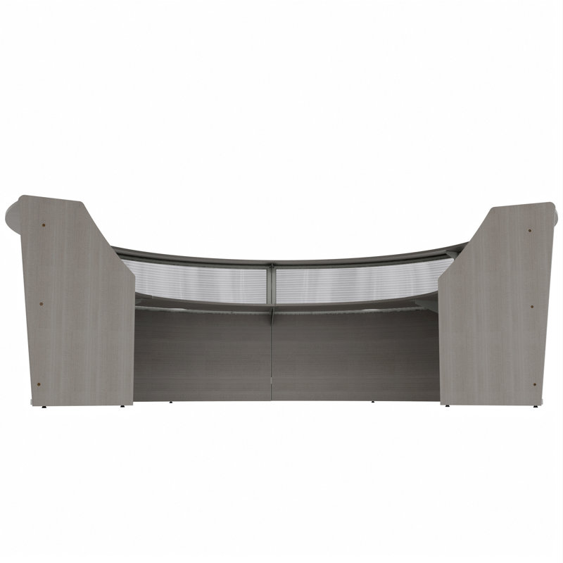 Pedraza U-Shaped Synthetic Laminate Reception Desk, Ash