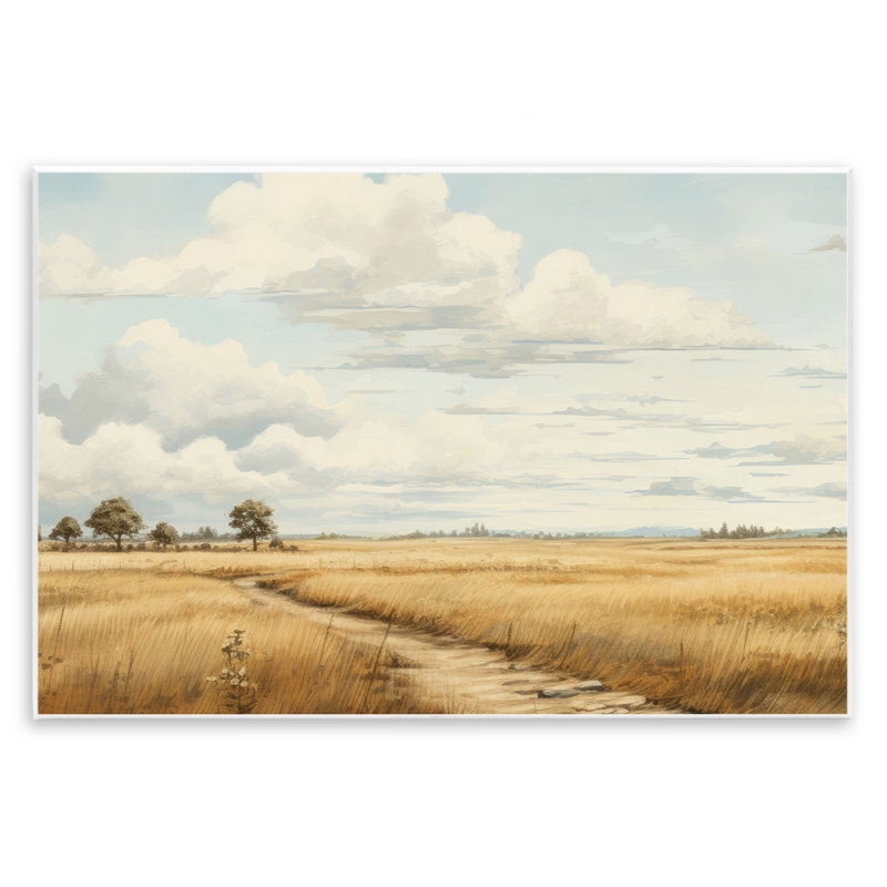 Chemin à travers une vaste plaque murale de prairies, design par LSR Creative Studio, H 10 po x l 15 po