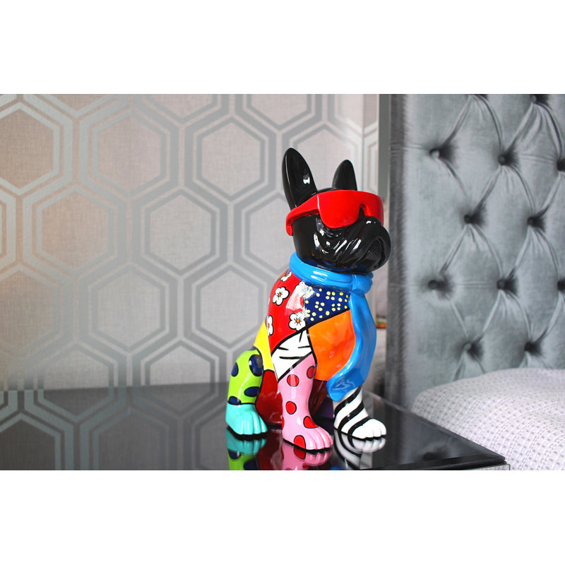 Trinx Plus Groovy French Bulldog With Glasses - 14" Tall