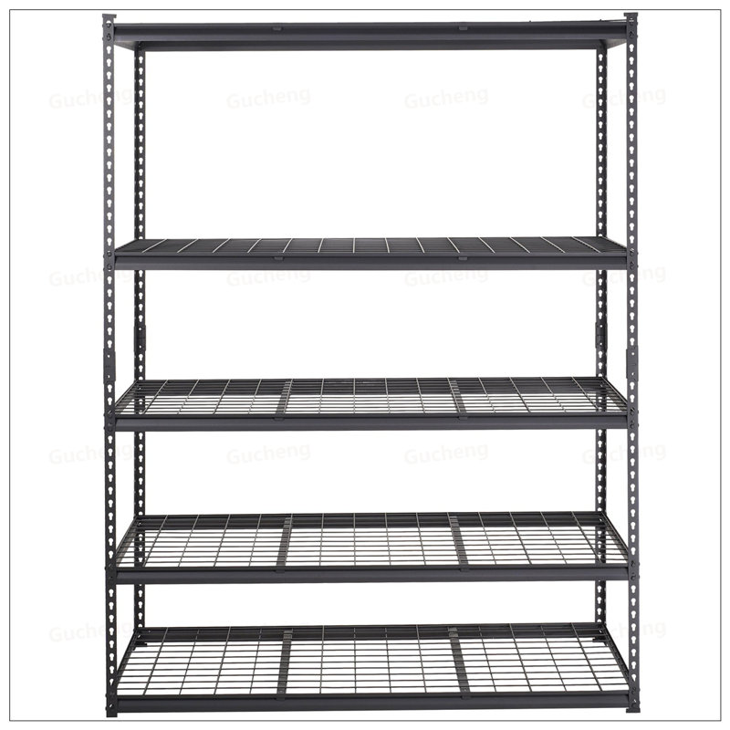 Étagère de rangement robuste en métal réglable à 5 niveaux, organisateur de grande capacité pour une utilisation polyvalente dans la maison et le garage
