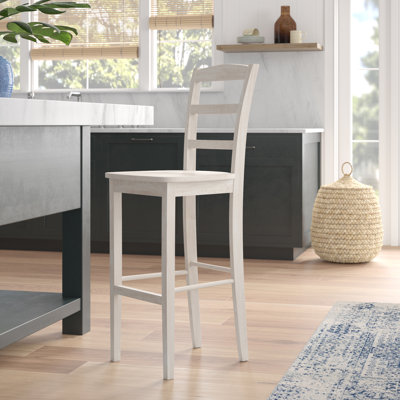 Maner Solid Wood Counter Stool