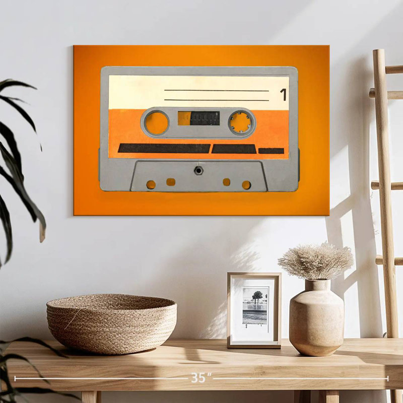 Abarca Retro Cassette Tape, 16" H x 24" W
