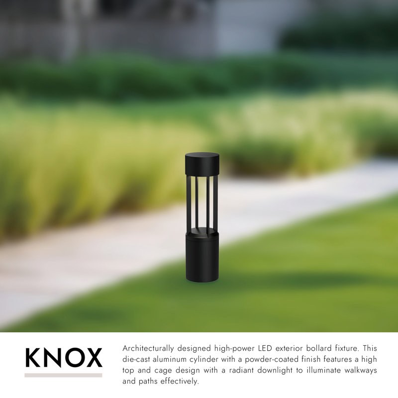 Knox LED Bollard Light, 23.63" H x 6.38" W x 6.38" D