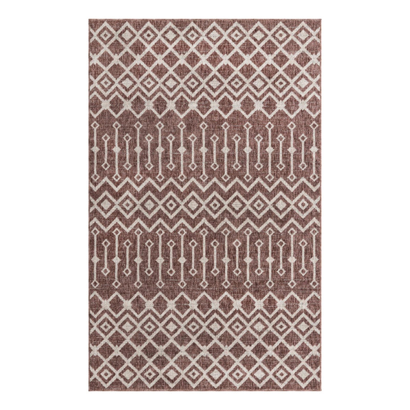 Barnkine Geometric Indoor Rug, Rectangle 5'3" x 8'