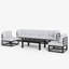 7 - Piece Outdoor Modular Sectional Set with Coffee Table-277929355