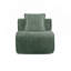 Sofa sans accoudoirs en velours vert