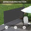 Dakota Fields 400cm W Polyester Cover Retractable Freestanding Awning-345034683-392274598