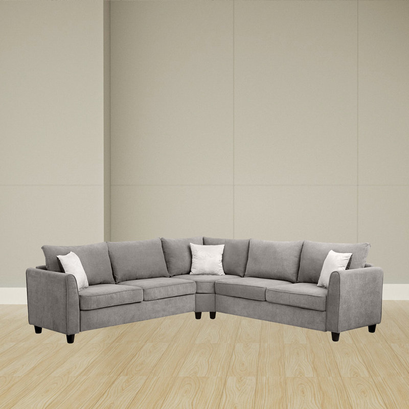 Canapé modulaire de coin symétrique de 100 po de largeur