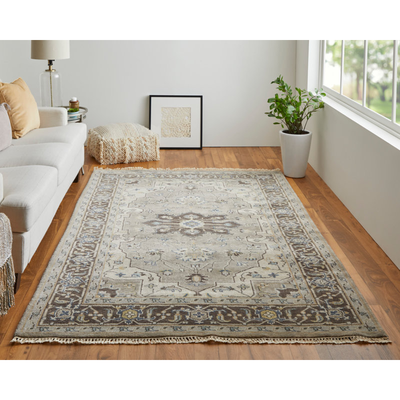 Flaxberry Wool Oriental Indoor Rug, Rectangle 7'9" x 9'9"