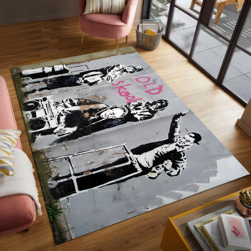 Soft Pile Printed Rug with Intricate Floral Design Ideal for Enhancing the Aesthetics of Any Living Space