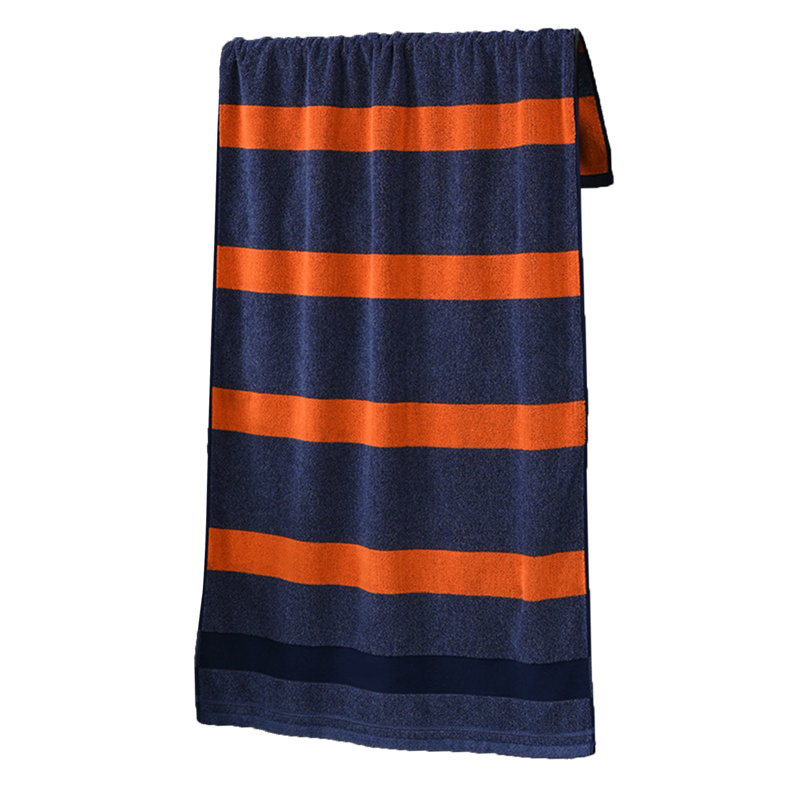 Soft Thick Absorbent Large Bath Towel For Bathroom, Quick Drying Towel For Home And Gift, 27.5x55in Blue