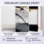 Avetik noir, blanc et or Expression II - ensemble d'art mural moderne sur toile-88084238-119275809-88084239