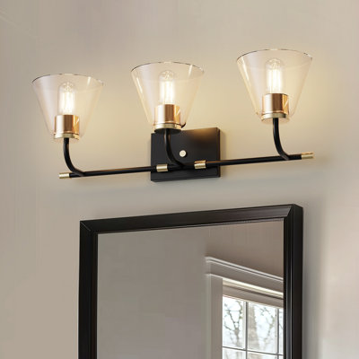 Éclairage pour salle de bain 3 lumières Aigars Modern