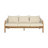 74.5'' Wide Wood Patio Sofa with Cushions