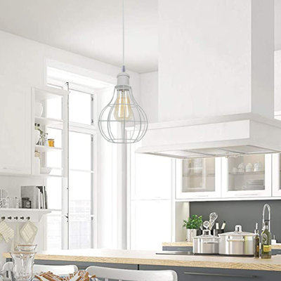 Lowery 1 - Light White Geometric Pendant