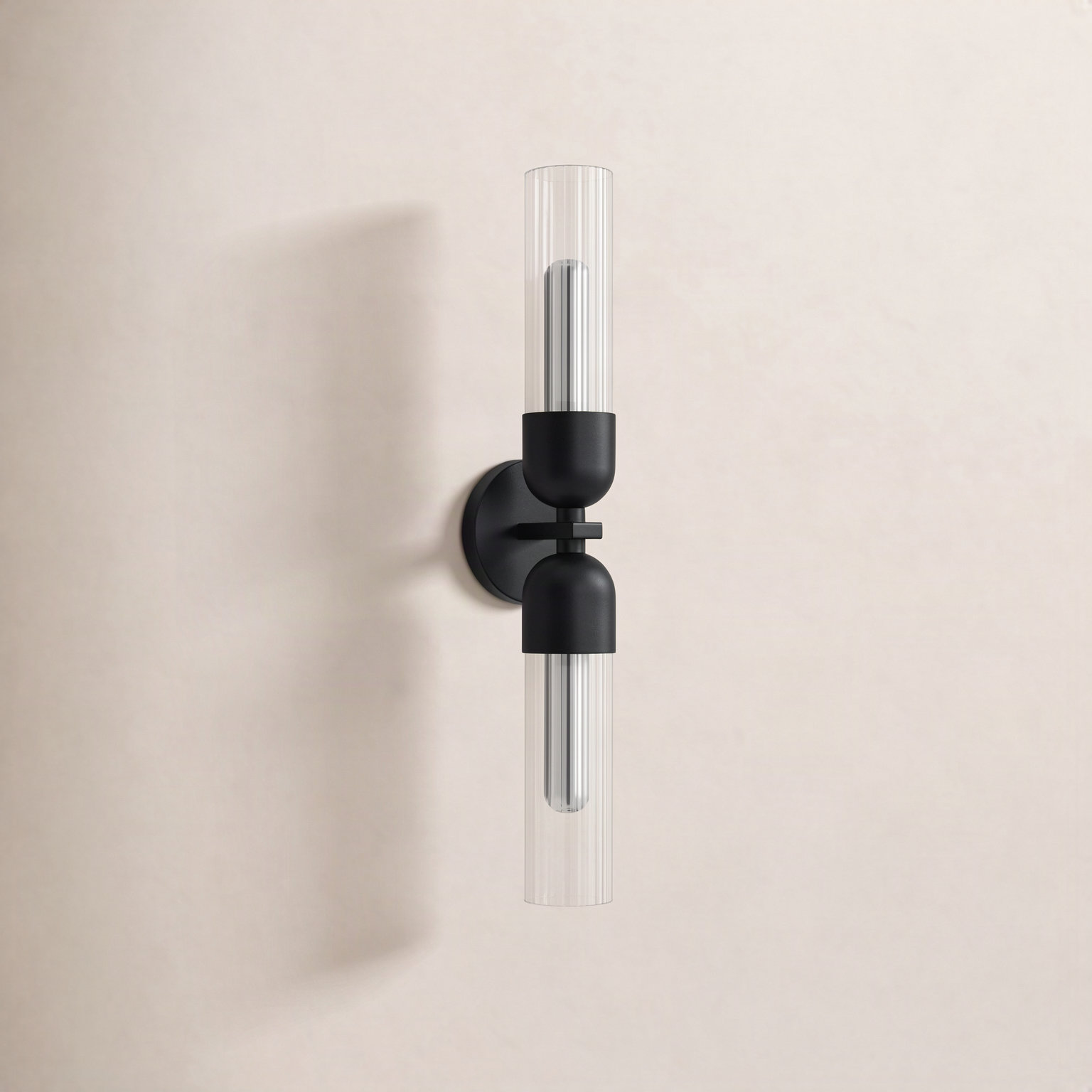 Morant 2-Light Vanity Light, Black