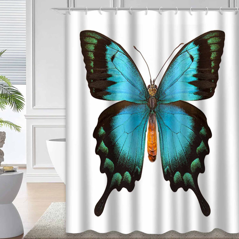 Rideau de douche Butterfly, L 72 po x l 72 po