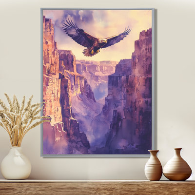 Sawyerville Eagle Above The Canyon I - Eagle Canvas Prints