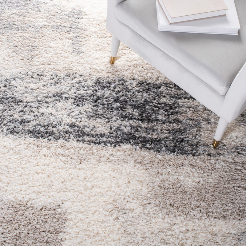 Tapis abstrait tissé à la machine Alesia, Rectangle 9 pi x 12 pi