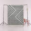 Tapis décoratif moderne à motif zigzag à rayures grises et beiges-1065626030