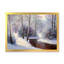 Forêt de Noël avec rivière II - art mural traditionnel sur toile-1839758788-1839758809