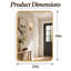 Miroir mural 22 po x 30 po