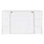 Lit simple blanc avec ports efficaces et armoires polyvalentes - Simplifiez votre espace de rangement intégré et amplement spacieux