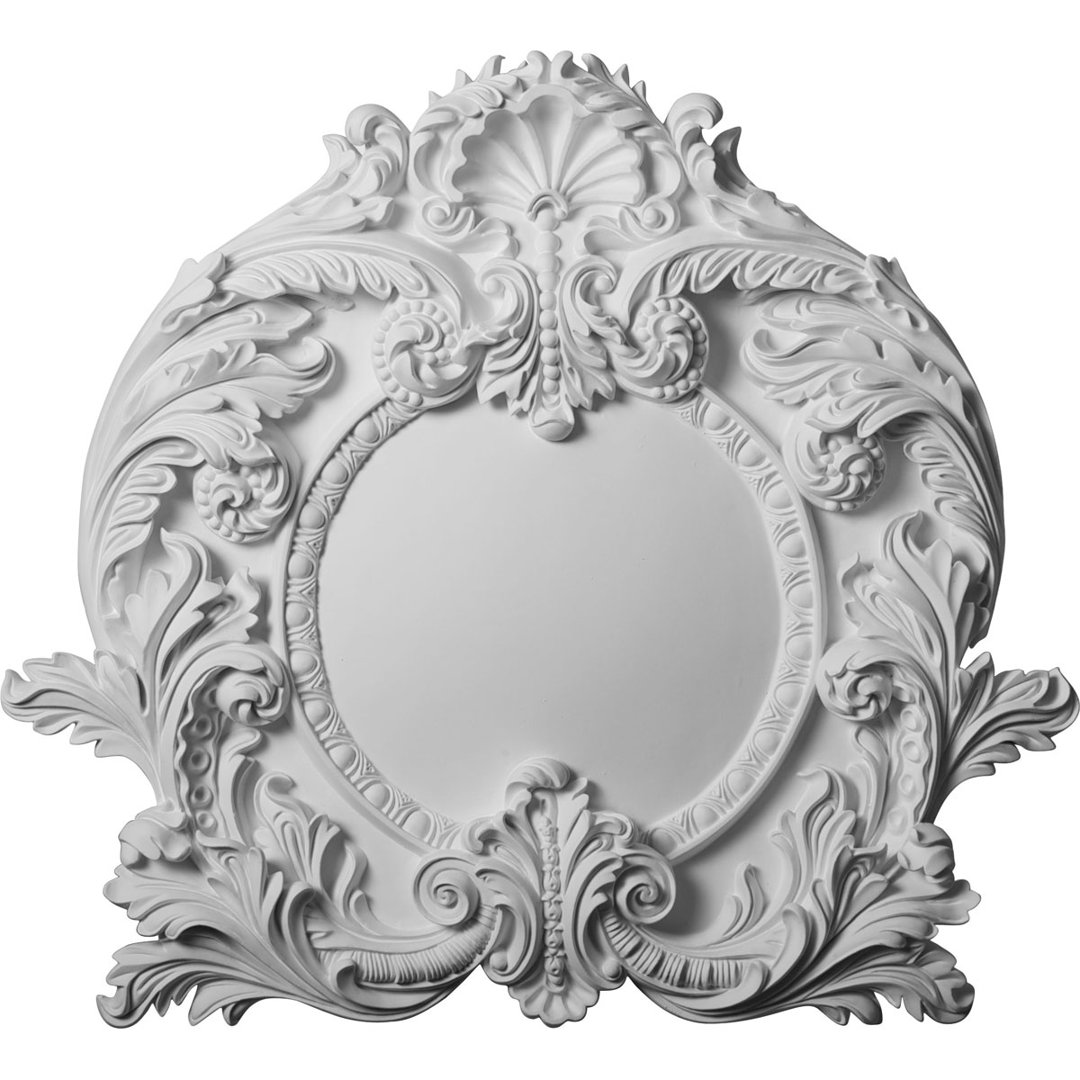 Modena 19.75'' H x 21.625'' W x 2.375'' D Urethane Onlay Scroll Ekena Millwork