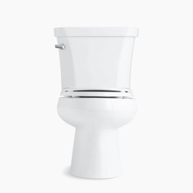 KOHLER Highline Black Elongated Chair Height 2-piece WaterSense Toilet  10-in Rough-In 1.28-GPF at