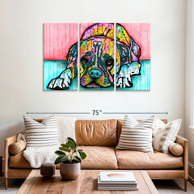 Brampt Lying Boxer, 36" H x 57" W