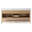 Meuble-lavabo double autoportant à chevrons 72 po avec plateau en pierre reconstituée Chazden-307877968-499583952