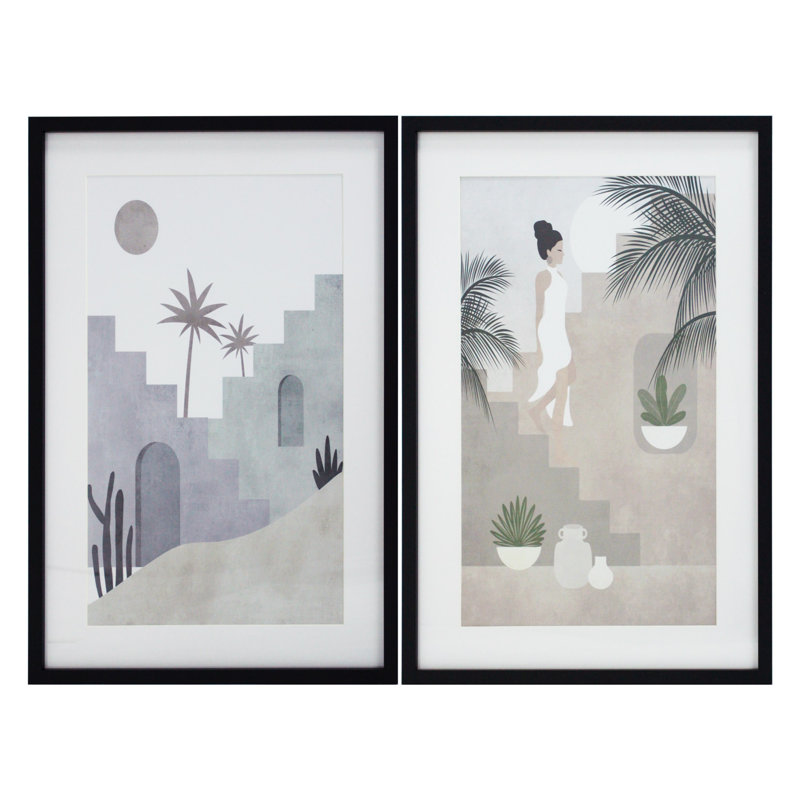 2 Piece Single Picture Frame Set on Canvas