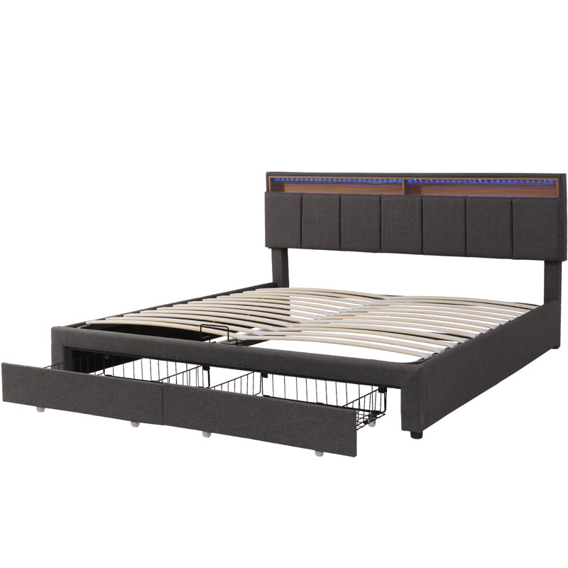Cheylynn Upholstered Ottoman Bed, Super King (6')