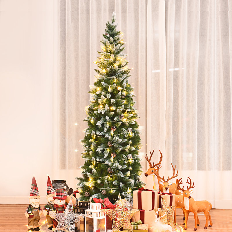 Arbre de Noël artificiel pin vert, 7'