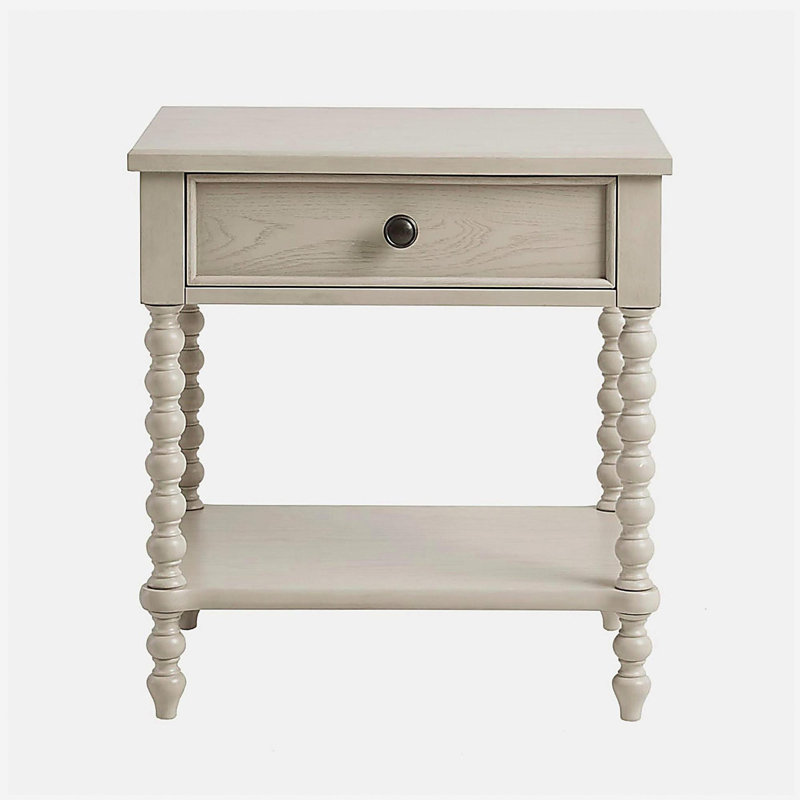 Vintage cream color nightstand as shown below, White