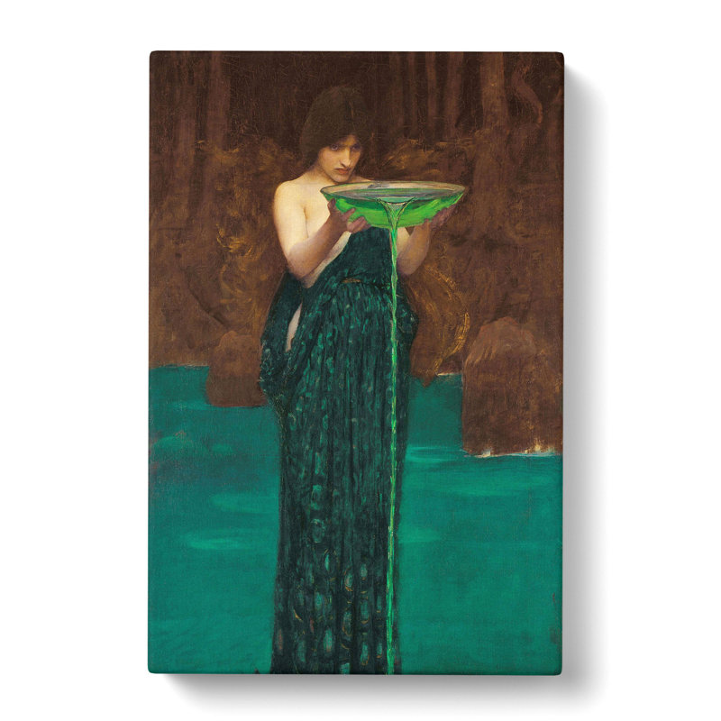 Circe Invidiosa by John William Waterhouse - Wrapped Canvas, 50cm H x 35cm W x 3cm D