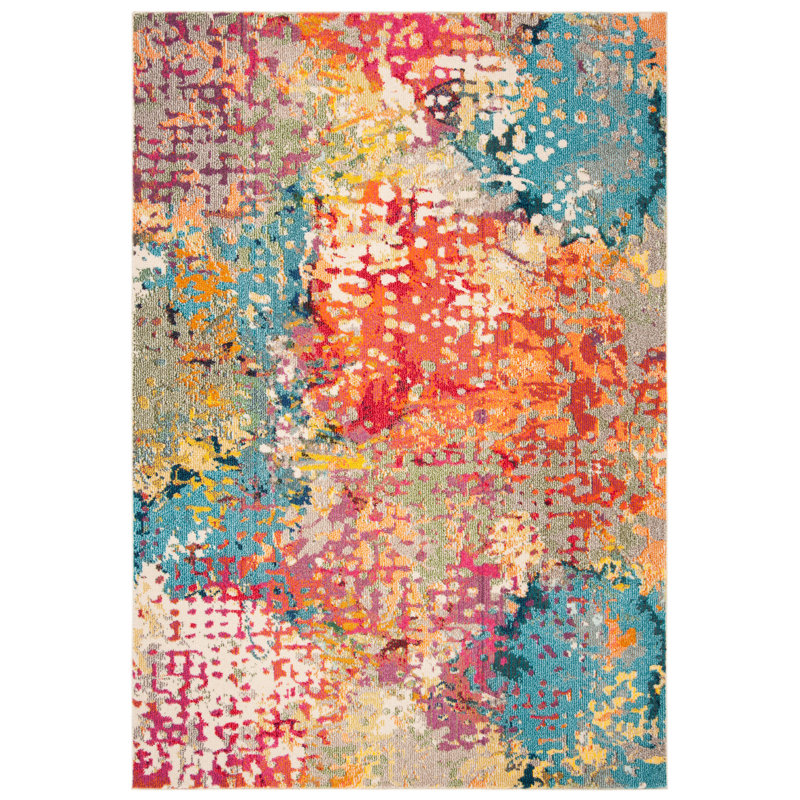 Minogue Abstract Area Rug, Rectangle 91 x 152 cm