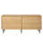 64.8" Natural Oak Fluted TV Stand with Storage Cabinet, Scandinavian Wood Media Console for TVs up to 75"-1699401418