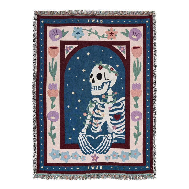 Romance Is Dead Throw Blanket