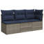 62cm Wide Patio Sofa with Cushions