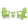 Cape Cod Folding Adirondack Set with Side Table