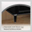 Meuble-lavabo 36 po Mid-Century avec capteur de mouvement et verre à motif, meuble-lavabo de ferme avec rangement, meuble-lavabo haut de gamme-27457072