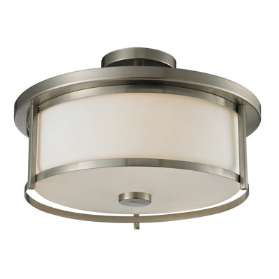 Attah Glass Semi Flush Mount