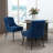 Dinnington Velvet Upholstered Side Chair With Legs-1327015325