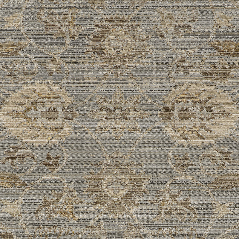 Tapis intérieur gris Demeatra Palais, Rectangle 7 pi 10 po x 10 pi 10 po
