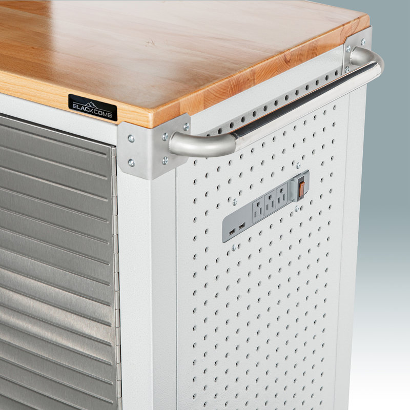 48” Wide Rolling Workbench Cabinet, Granite