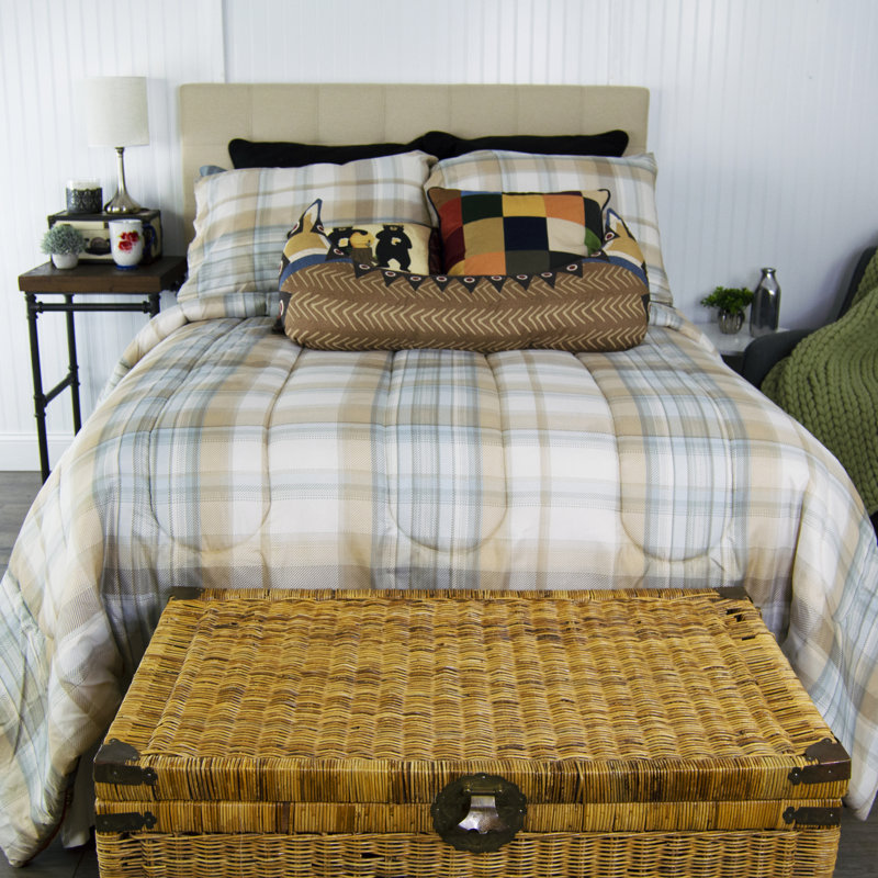 Channel Plaid Comforter Set, Queen